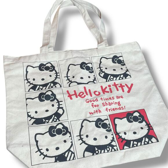 Hello Kitty Sanrio Tote Bag Friends School Lunch Travel Carry On Good Times - Picture 12 of 12